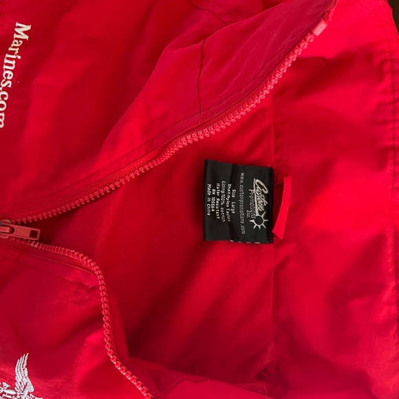 Size large 90s Marine Core windbreaker jacket with hood - Picture 4 of 4